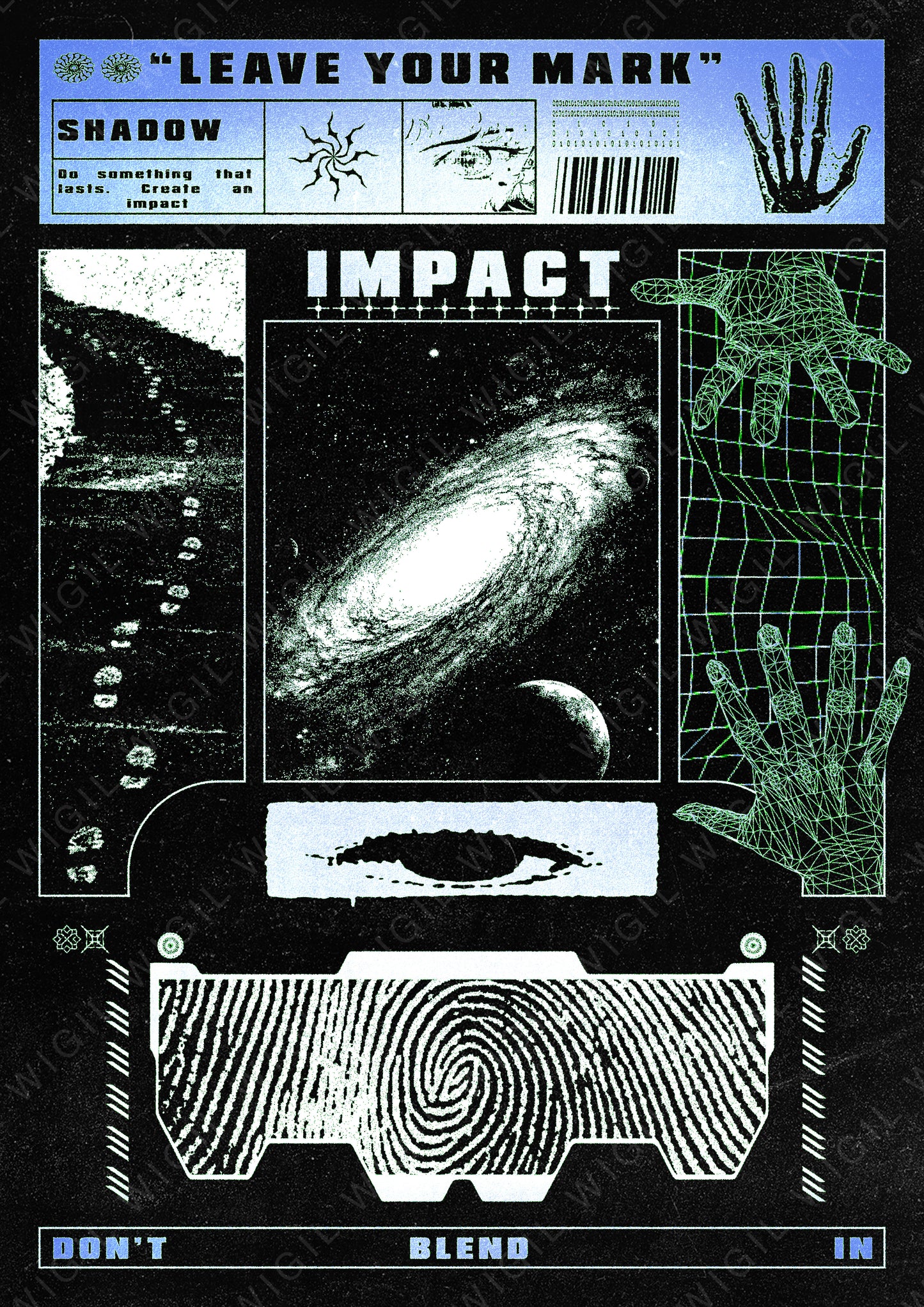 Leave Your Mark Poster | Motivational Wall Art | Inspirational Quote Digital Download | Printable Decor