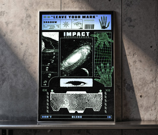 Leave Your Mark Poster | Motivational Wall Art | Inspirational Quote Digital Download | Printable Decor